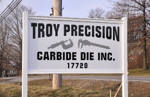 Troy Precision Sign