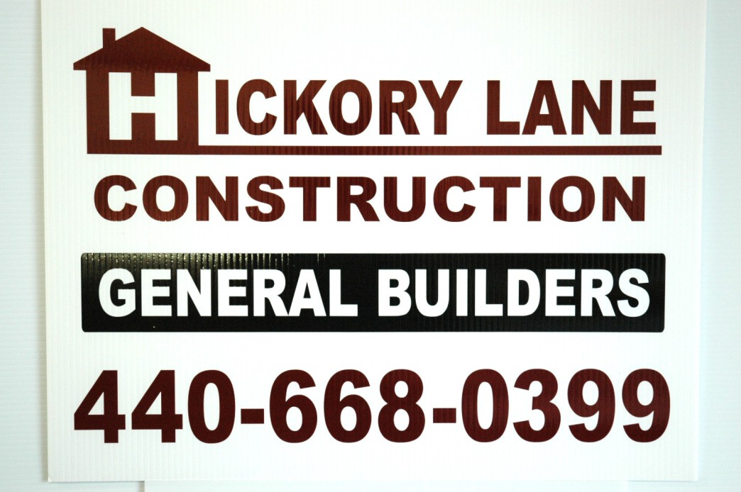 Hickory Lane Construction Sign